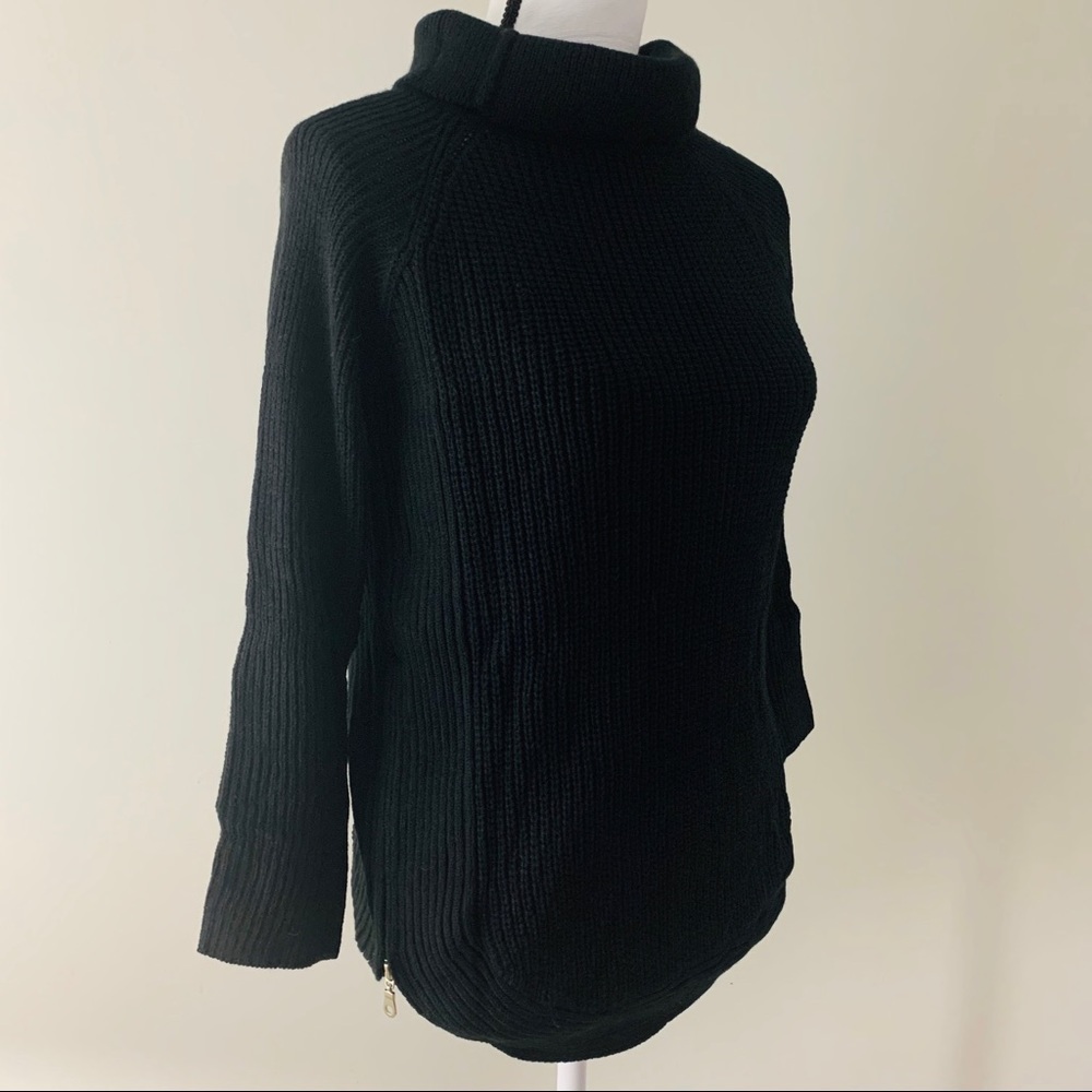Cozy Alaska Black High Neck Pullover Sweater - Picture 4 of 11